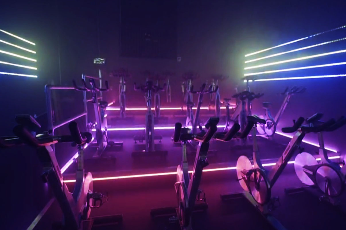 Immersive LED gym ENTTEC