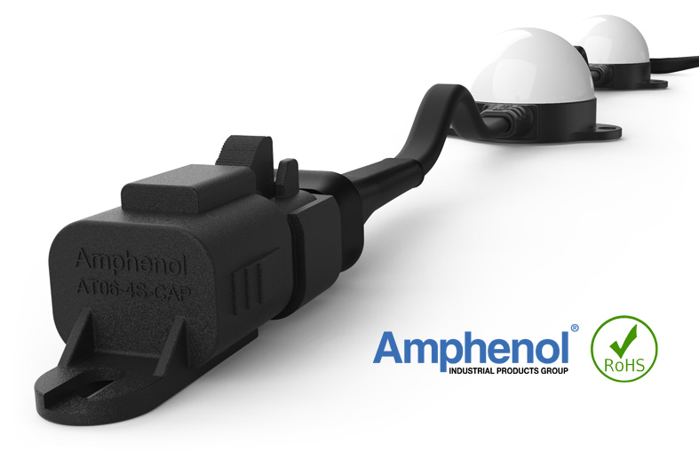 ENTTEC Smart pxl 60 LED pixel dots with dome lens and robust outdoor rated Amphenol AT series connectors.