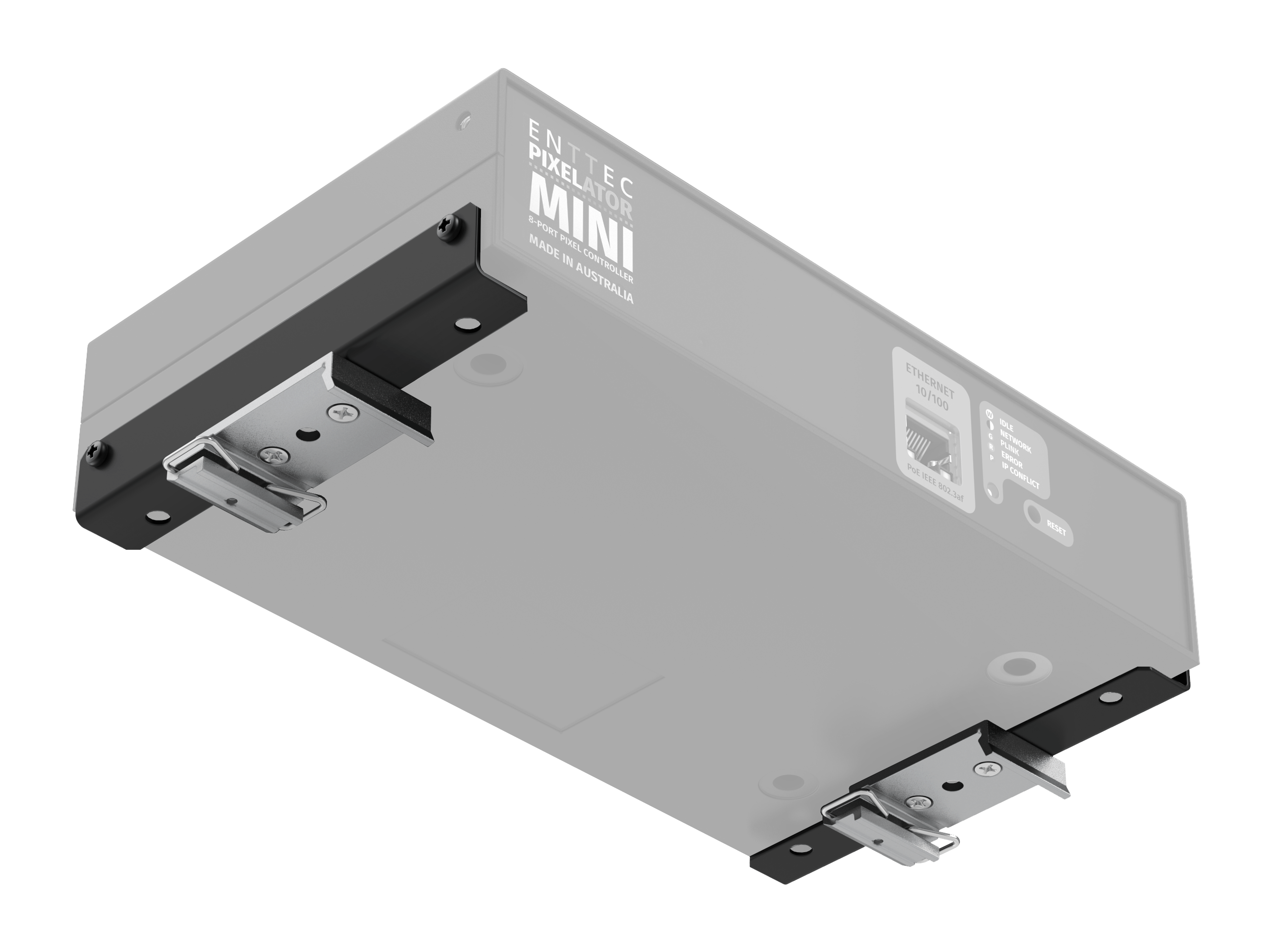 Pixelator Mini with TS-35 DIN Rail clipss